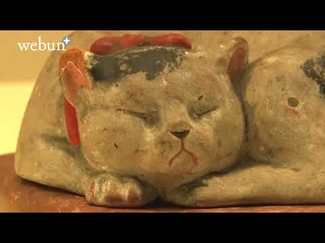 犬や猫の浮世絵や工芸品一堂に　県水墨美術館でどうぶつ百景展開幕