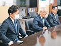 ドラフト指名や今季結果報告　県庁でサンダーバーズ