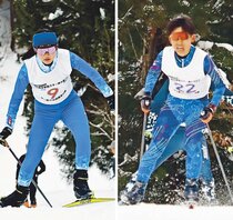 男子の柳瀬秋（大沢野３年）・女子の三島（城端３年）初優勝　県中学スキー距離フリー