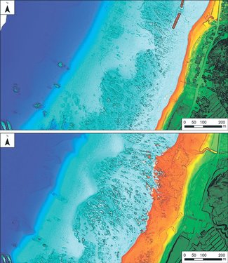 海底最大５・２メートル隆起　新たに岩礁、漁業復興に道