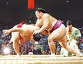 朝乃山、勝ち越し王手　九州場所９日目 