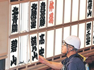 朝乃山９日目から休場、右足ねんざ　大相撲初場所