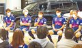 カターレ５選手 サポーターと交流　ユニホーム発売記念