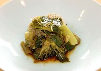 葉ワサビおぼろあえ