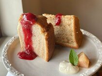 自然栽培米を使用 口溶けなめらかシフォンケーキ「豆こ食堂やむなし」(富山市)【とやまの米粉グルメ】