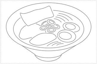 ＜新聞ちぎり絵に挑戦＞第７回　ラーメン<br />食欲そそる一杯