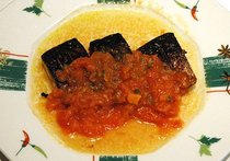 サバのグリル　トマトソース