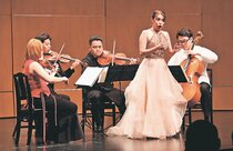 四重奏、繊細な音色　とやま室内楽フェス、山元さん（ソプラノ歌手・富山出身）ゲスト