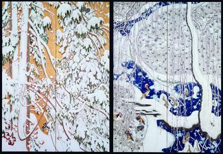 雪と色彩の陣取りゲーム/『雪』 石崎光瑤【南砺市立福光美術館・art report (20)】