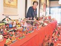 ひな人形３００点愛らしく　富山・八尾の杉江さん収集、自宅前のギャラリーに展示