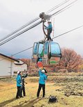 ゴンドラ使い救助訓練　南砺・イオックス・アローザ、営業開始控え