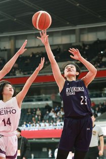 女子・龍谷富山が初戦突破、瓊浦に８８－５９　全国高校バスケ