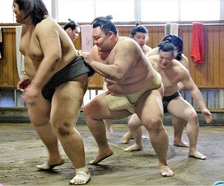 朝乃山 合同稽古へ意欲　富山に思い「帰りたい」