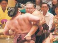 朝乃山 堂々寄り切る　前出る相撲に自信