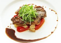 ポークソテー　バルサミコな和風ソース