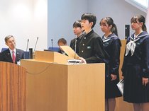 地域の課題解決や発展へ中学生が町政に提言　にゅうぜん中学生議会
