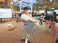 街なかで宇宙ロマン　県天文学会が富山駅前ゲリラ観測会