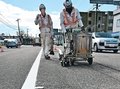 春のスタートライン、道路の白線真新しく　富山県内、冬型緩み晴れ間