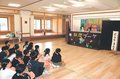 人形劇に子ども歓声　富山・細入の劇団ブーケ、民話「だらなあんま」上演