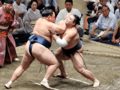 朝乃山３連勝で白星先行　大相撲秋場所９日目