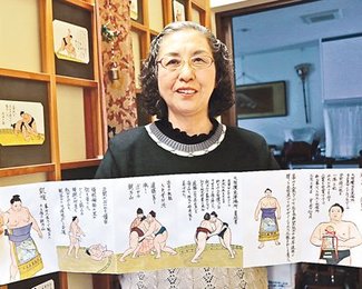 顔・姿良し,絵筆に力　高岡の吉澤さん、毎日の取組作品に