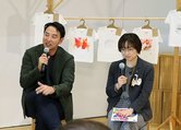 （左から）青井社長と佐藤副知事による対談もあった