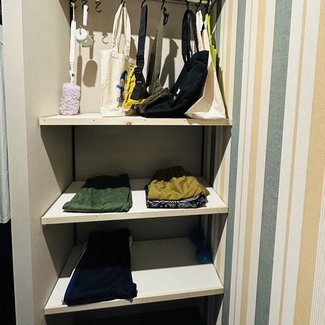 クローゼットの中がスッキリ✨可動棚を作ろう！【子どもと楽しむ　片付け＆DIY術（20）】