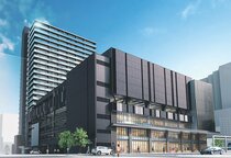 富山市中央通りの複合施設、にぎわい創出へ起工