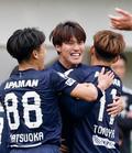 Ｊ１福岡、逆転勝ちで暫定首位