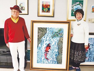 横綱昇進 浴衣に願い　朝乃山に成瀬さん（滑川）寄贈、１１日から黒部で展示