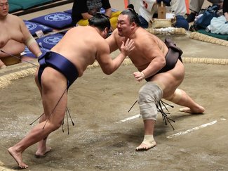 朝乃山 勝ち越し、十両優勝争い首位タイ　大相撲秋場所１０日目