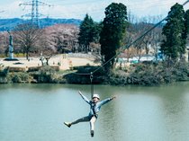 まるで現代の忍者修行！？　アドベンチャーガーデン射水でスリル＆爽快体験