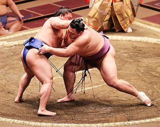 朝乃山 攻め切れず連敗　夏場所３日目、若隆景に寄り倒される