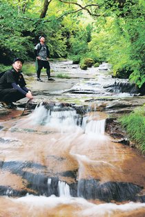 ＜涼ＳＣＥＮＥ２０２５＞百間滑（富山市粟巣野）<br />山々の恵み岩肌を潤す