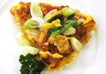 コーン入り卵焼きのあんかけ