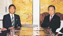 立民・国民、政治改革協力で一致　党首会談、年内に規正法改正迫る