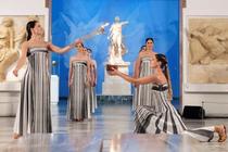 ミラノ五輪、聖火の採火式開催