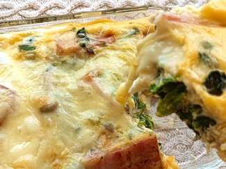 旬の食材でボリューム満点♪　ふわとろキッシュプレート【休日のレシピ(90）】