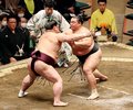 朝乃山２連勝　大相撲初場所２日目