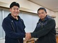 西武２位指名の岩城投手（立山町出身）、母校の富山商高訪問　「人として成長」と感謝