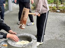 つきたてお餅でにっこり😄