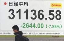 「どれだけ下がるのか」　東証急落、金融市場 不安一色
