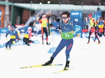 エース川除が激走　パラ距離オープンリレー