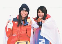スノボ女子で１９歳深田が金、村瀬心が銅　ミラノ冬季五輪