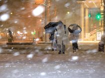 ２１日夜から雪強まる、富山県内