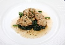 白子ムニエル　焦がしバターソース