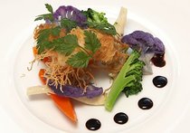 手長エビのカダイフ包み揚げ