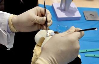 培養軟骨の移植で膝関節を修復