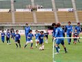 親子がカターレ選手とプレー　試合前に多彩なイベント