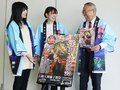 ５月、６年ぶり小矢部で獅子舞大共演会　３０回目、ポスター披露
